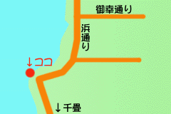 崎の湯露天風呂map