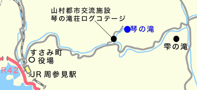 琴の滝地図
